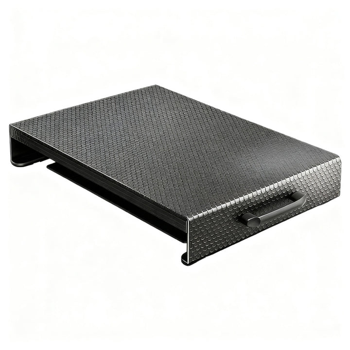 Cooktop cover plate with shelf