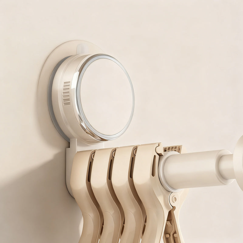 Suction cup drying rack, expandable, no drilling