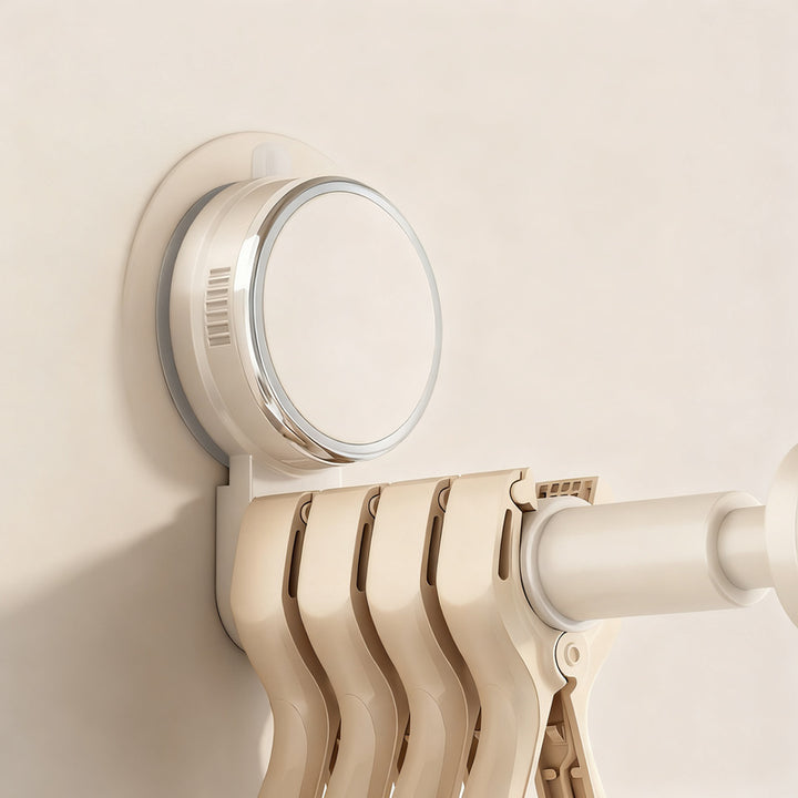Suction cup drying rack, expandable, no drilling