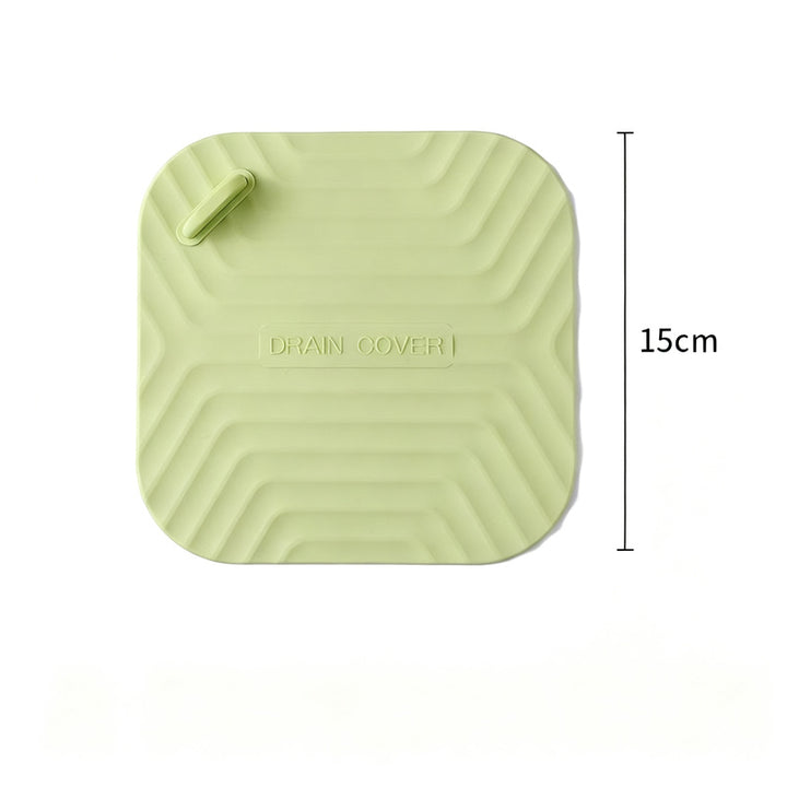 Silicone floor drain seal, odor-reducing