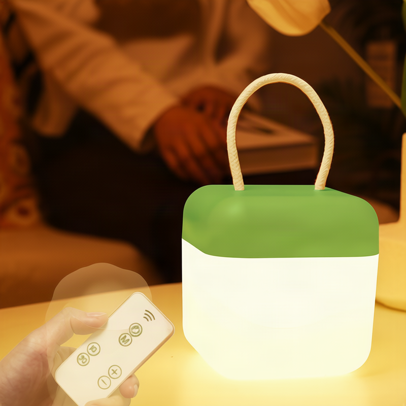 Portable LED lantern with silicone, 10.5 cm