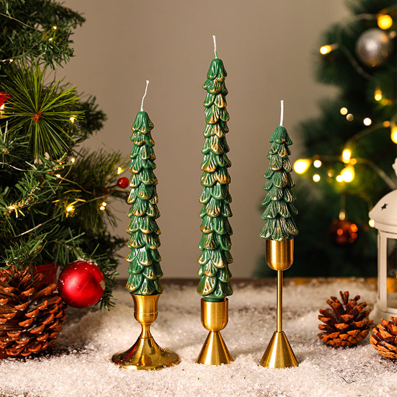 Christmas tree scented candle, soy blend, hand made