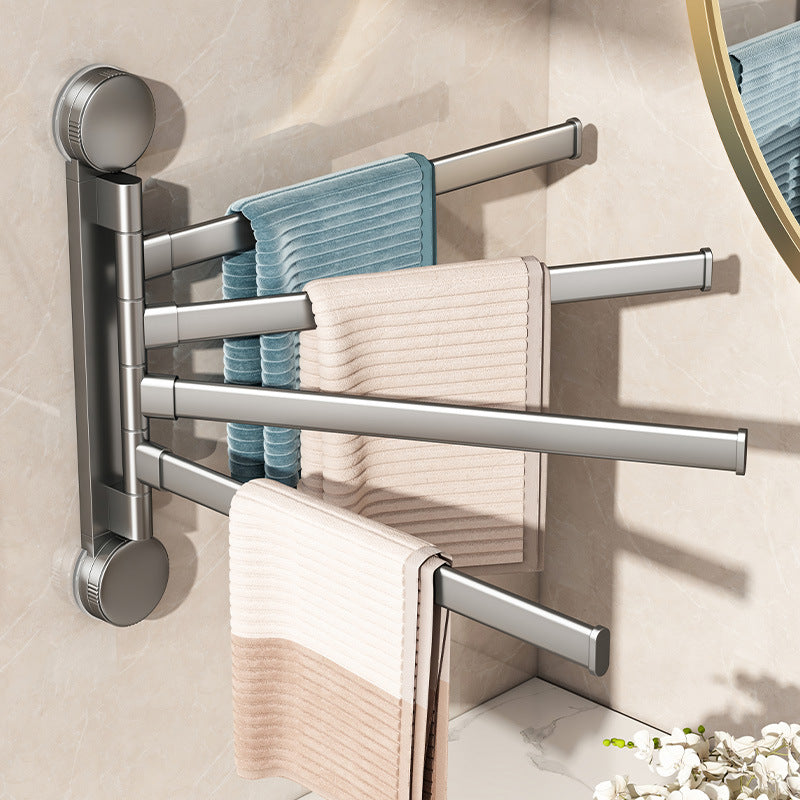 Rotatable towel holder with suction cup