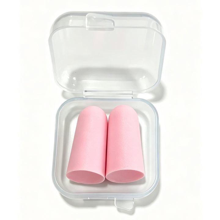 Foam ear plugs, spherical shape, 25×12 mm