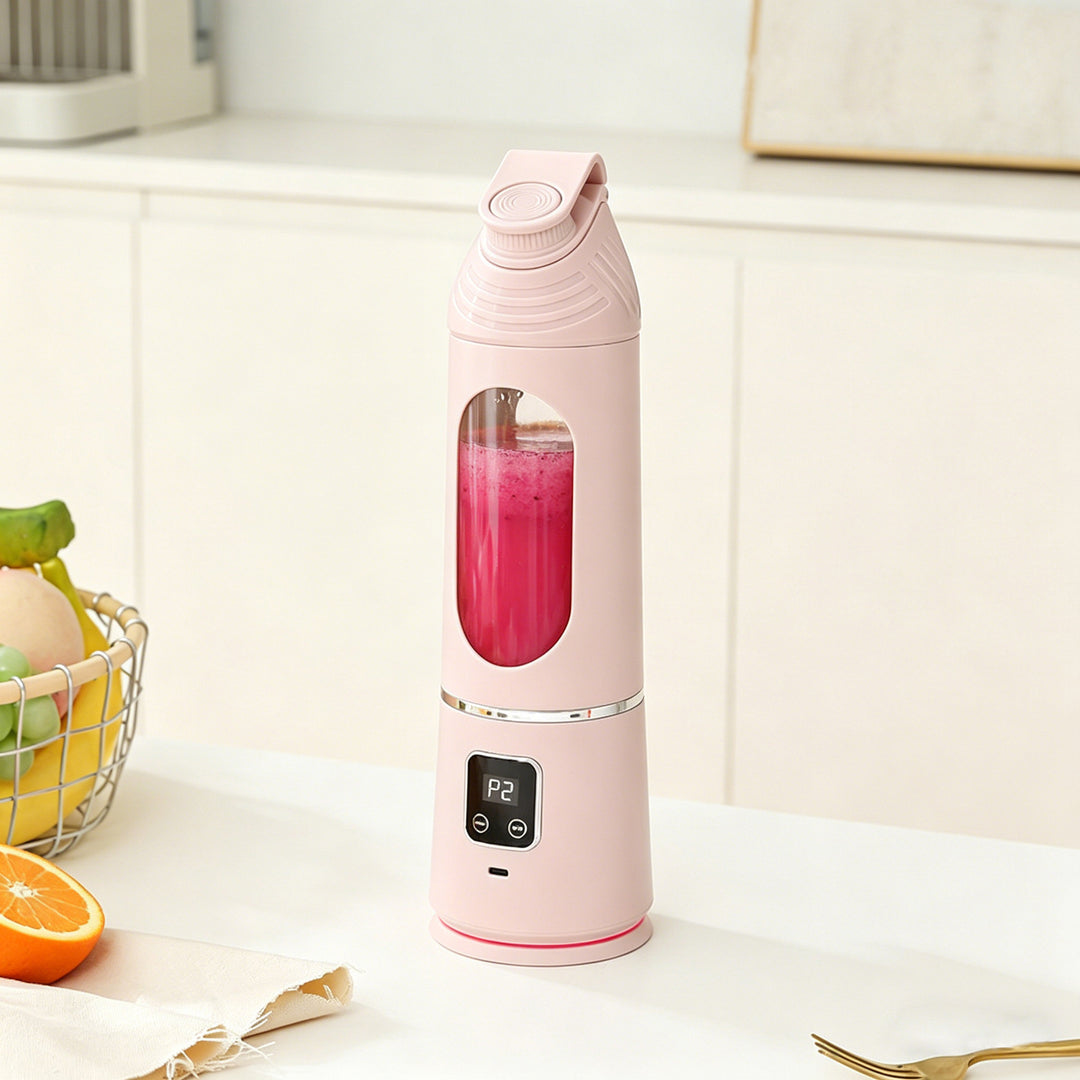 Portable electric juicer, stainless steel, 400 ml