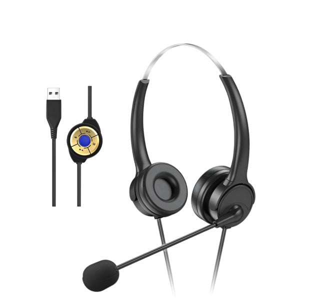 Bai'en DH800 Call Center Agent Telemarketing Outbound Customer Service Headset Computer Mobile Phone Telephone Headset