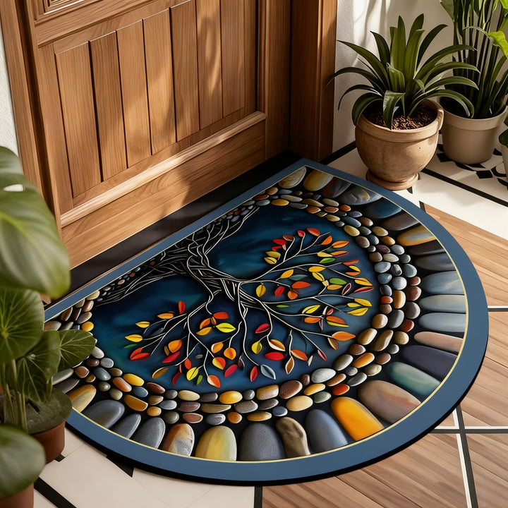 Diatomaceous earth doormat, square, non-slip