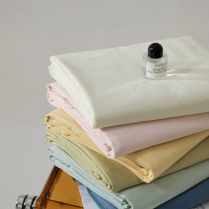 Cotton bed linen with a brushed surface