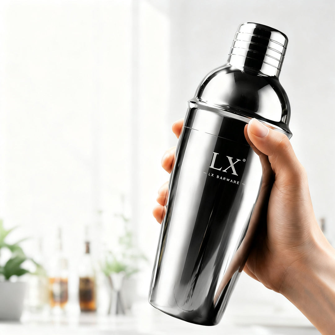 Cocktail Shaker Set with Glass and Accessories