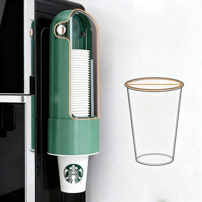 Wall mount for disposable cups