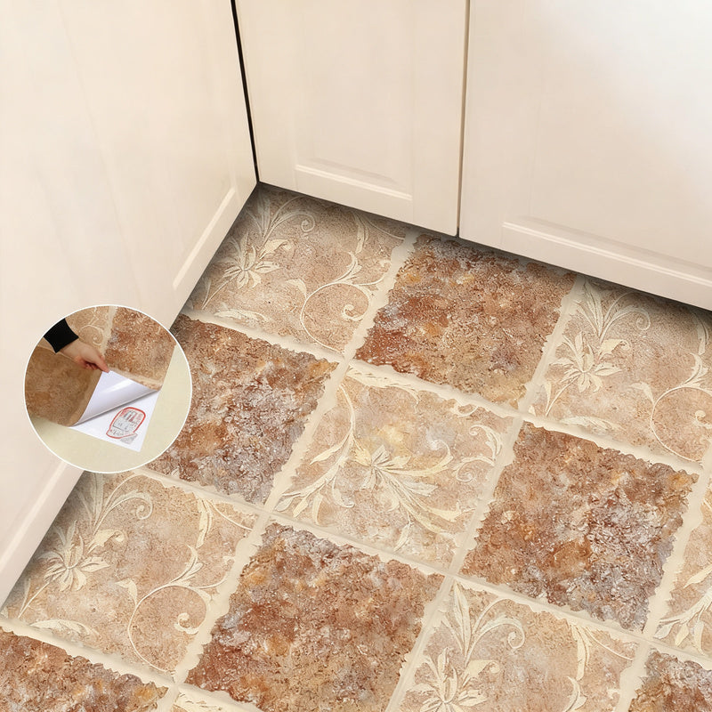 Marble floor sticker, self-adhesive