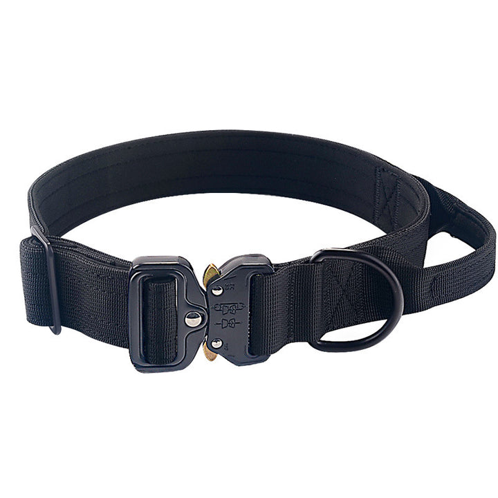 Nylon dog collar with handle