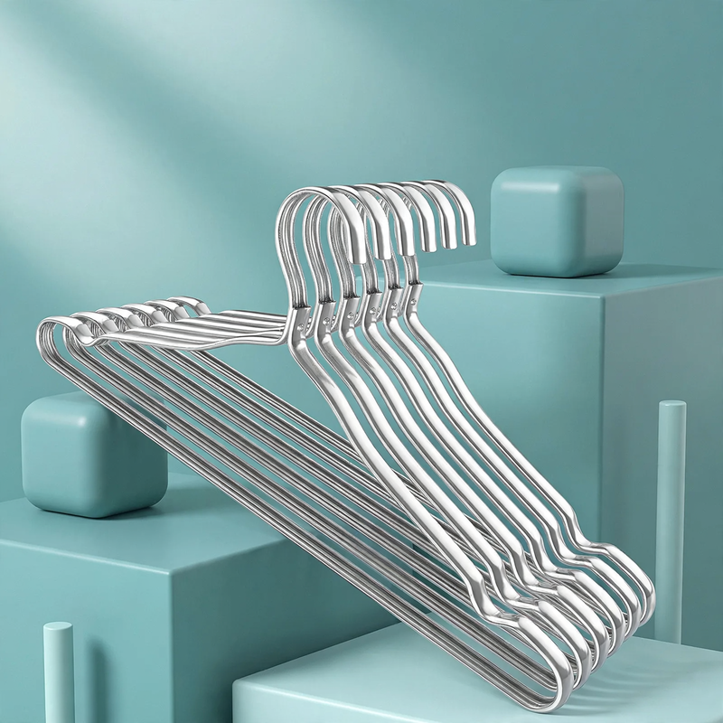 Aluminium coat hanger, non-slip, scratch-free