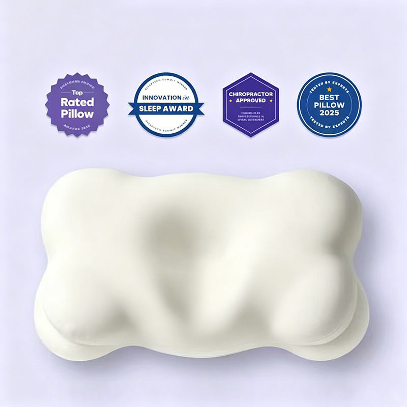 Cloud-shaped neck support pillow made of memory foam