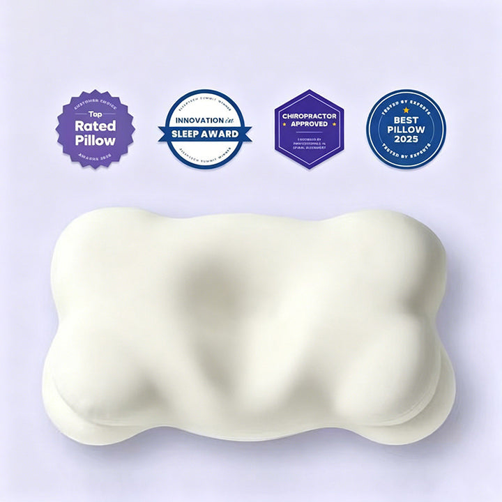 Cloud-shaped neck support pillow made of memory foam