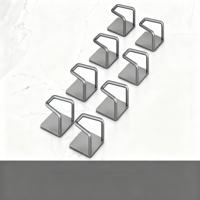 Stainless steel hooks for under-cabinet, no drilling