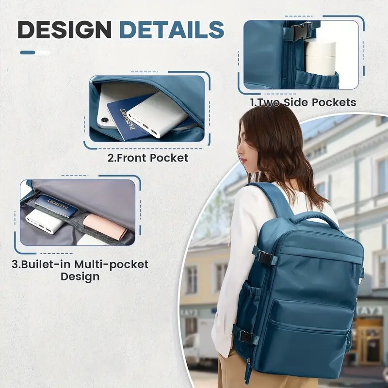 Vacuum backpack, 36–55 L, Oxford fabric, waterproof