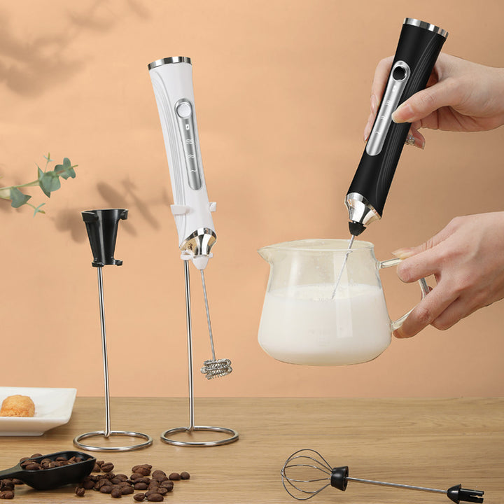 Electric milk frother, USB-C, multiple functions
