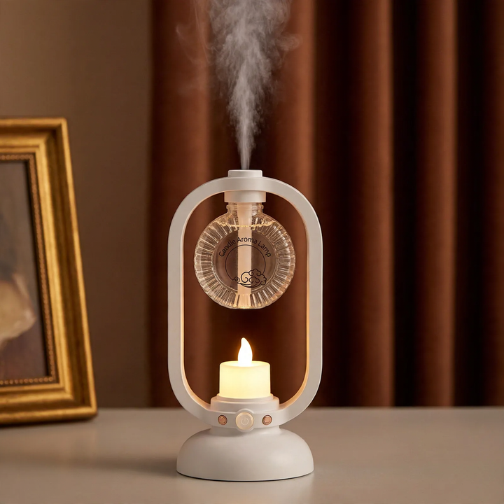 Automatic room fragrance diffuser with mist formation