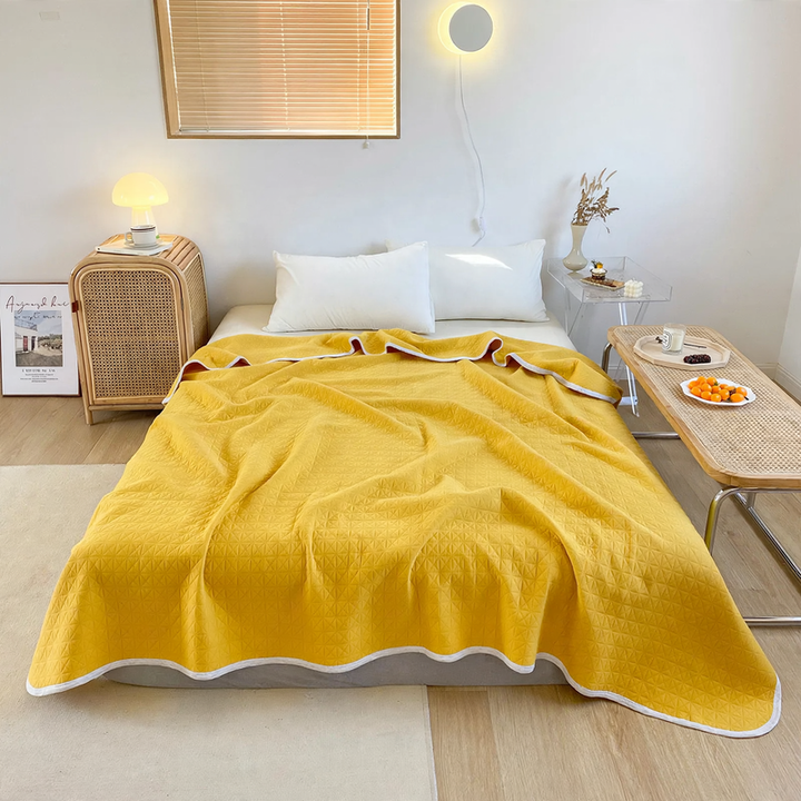 Cotton summer blanket, machine washable
