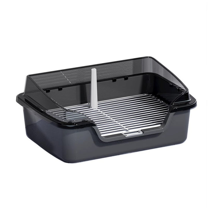 Raised Dog Toilet Set with Grid and Fence