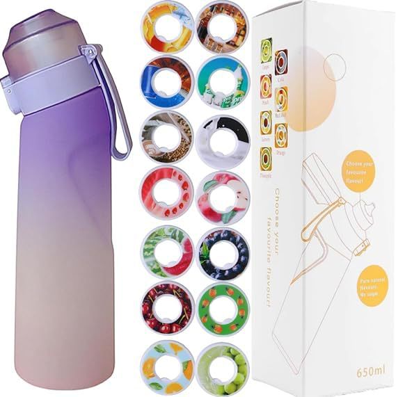 Sport drinking bottle 650ml with flavor rings made of Tritan