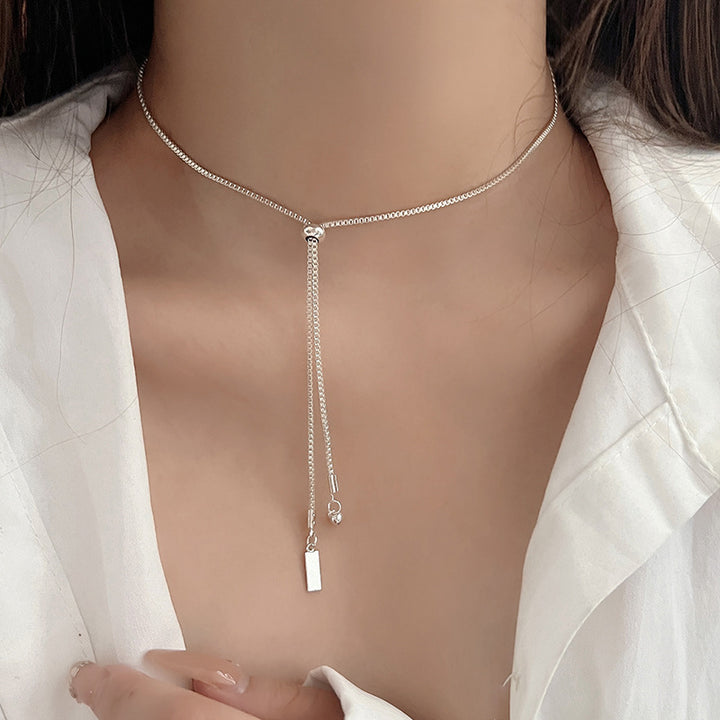 Pearl necklace with silver clasp, pearls 4–12 mm