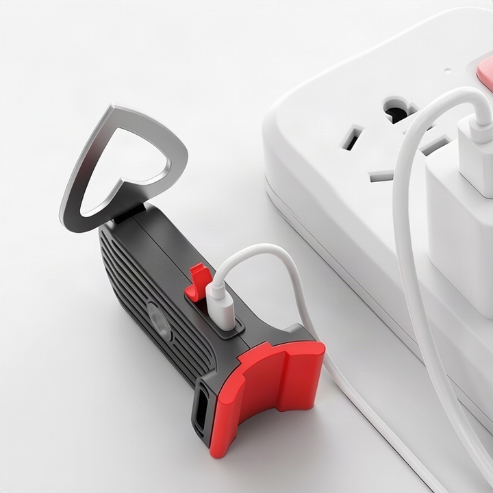 Bicycle rear light with flowing light effect, USB-C