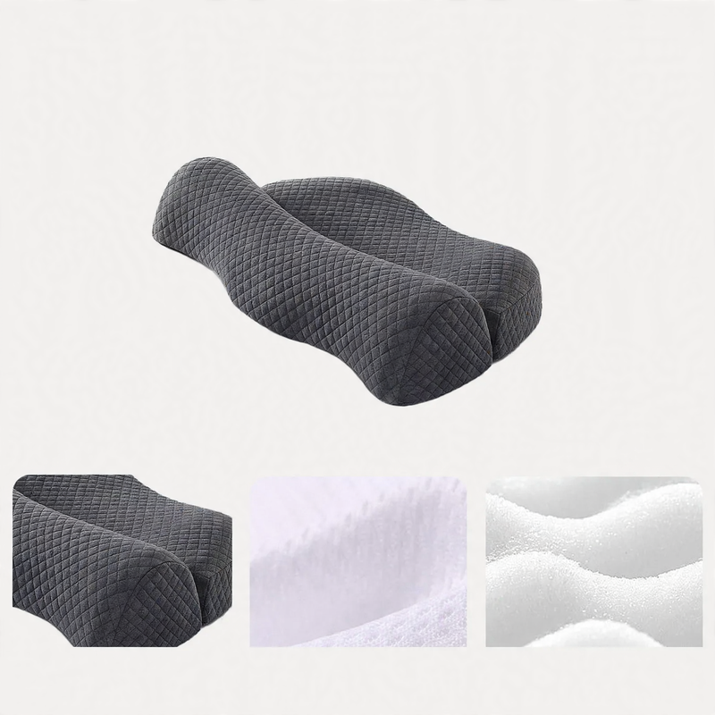 Memory foam neck support pillow with heating function