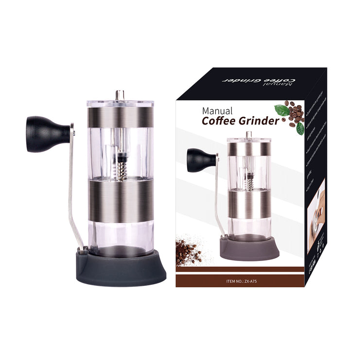 Hand crank coffee grinder, portable