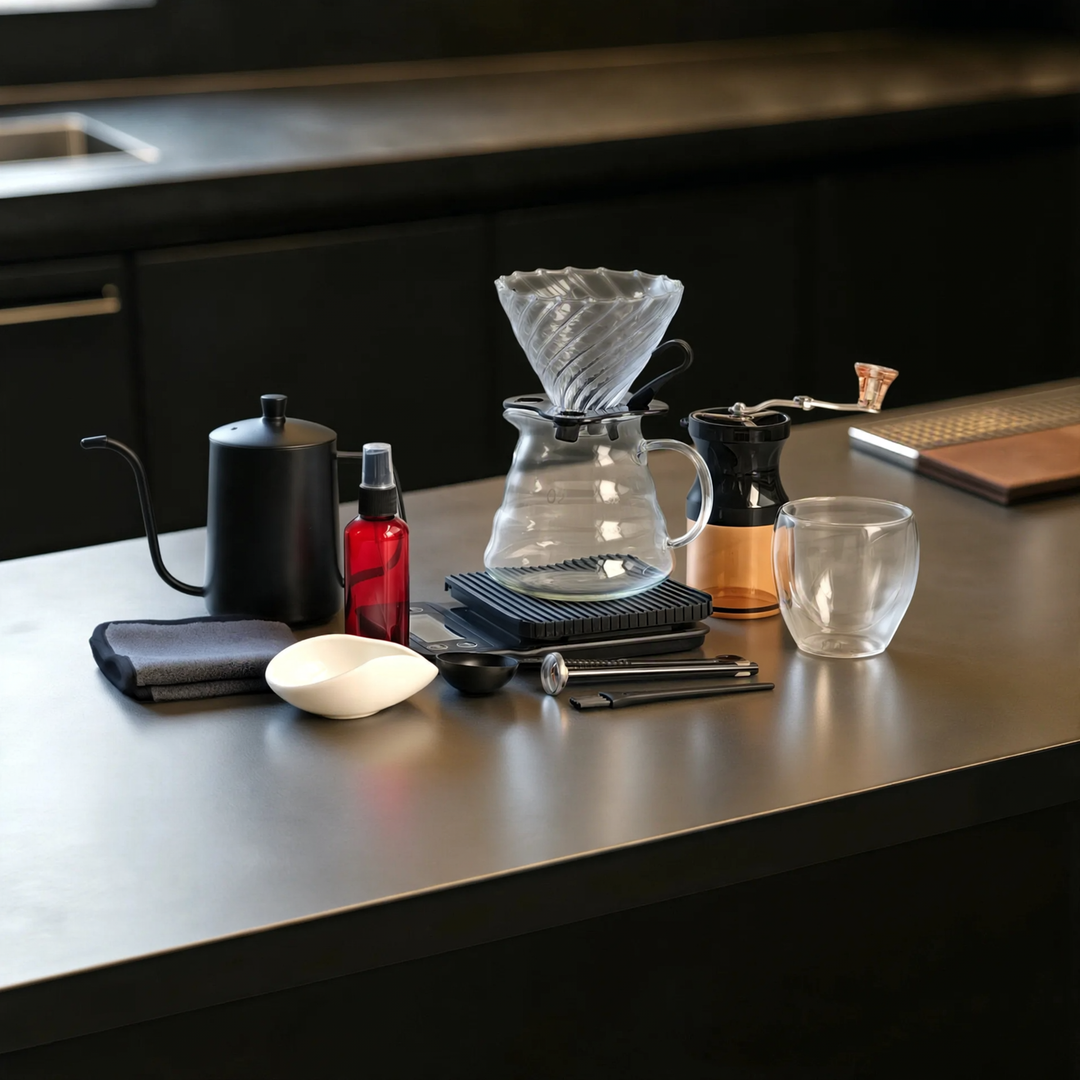 Hand brewing coffee gift set, 14–15 pieces
