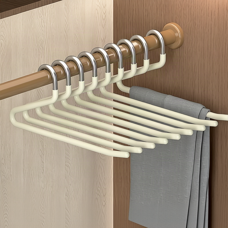 Stainless steel pant hangers, non-slip