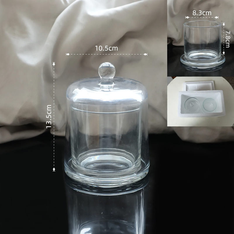 Glass bell jar candle cover