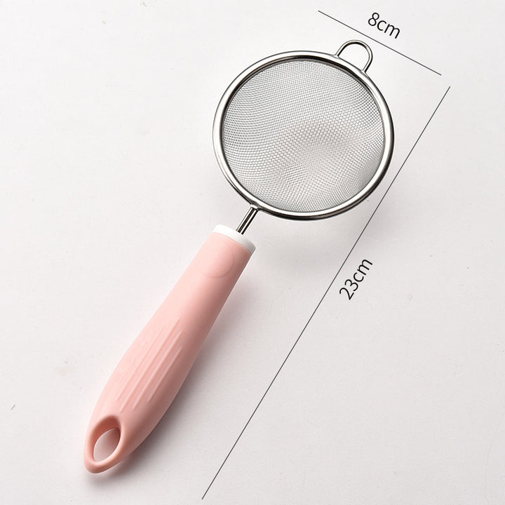 Kitchen strainer and kitchen helper set made of stainless steel