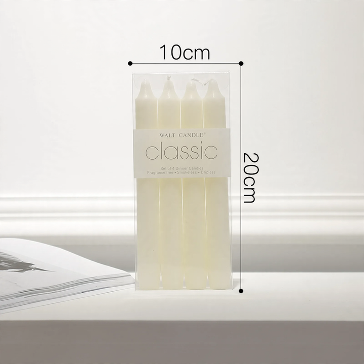 T-shaped glass candle holder, soda-lime glass