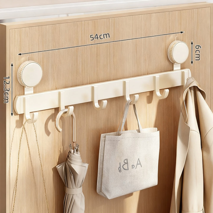 Suction cup hook rack made of space aluminum