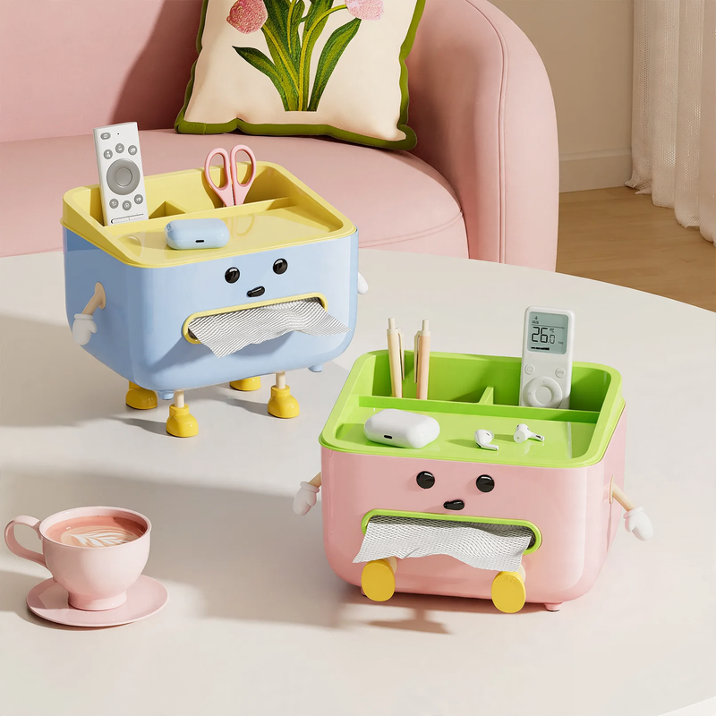 Plastic Tissue Box CD2390 with Storage