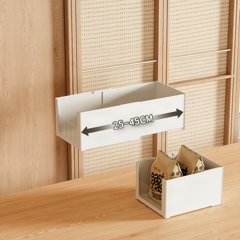 Wall-mounted storage box with compartments