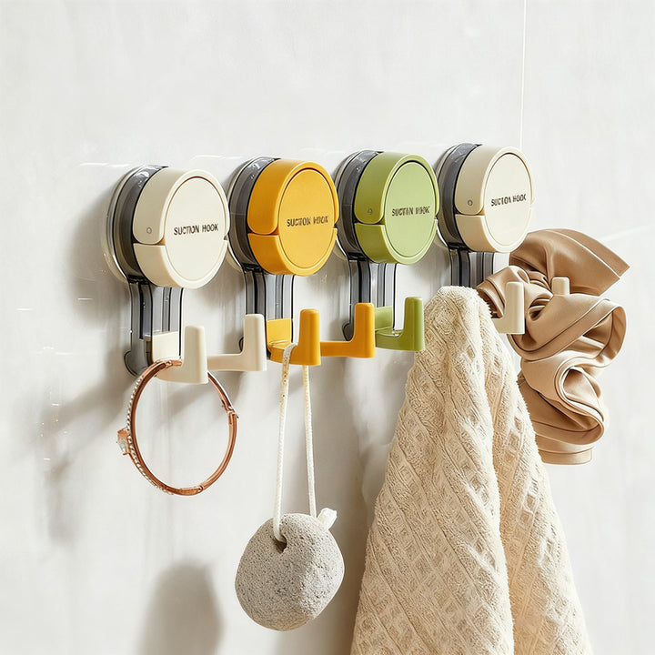 Suction cup double hooks, waterproof, no drilling
