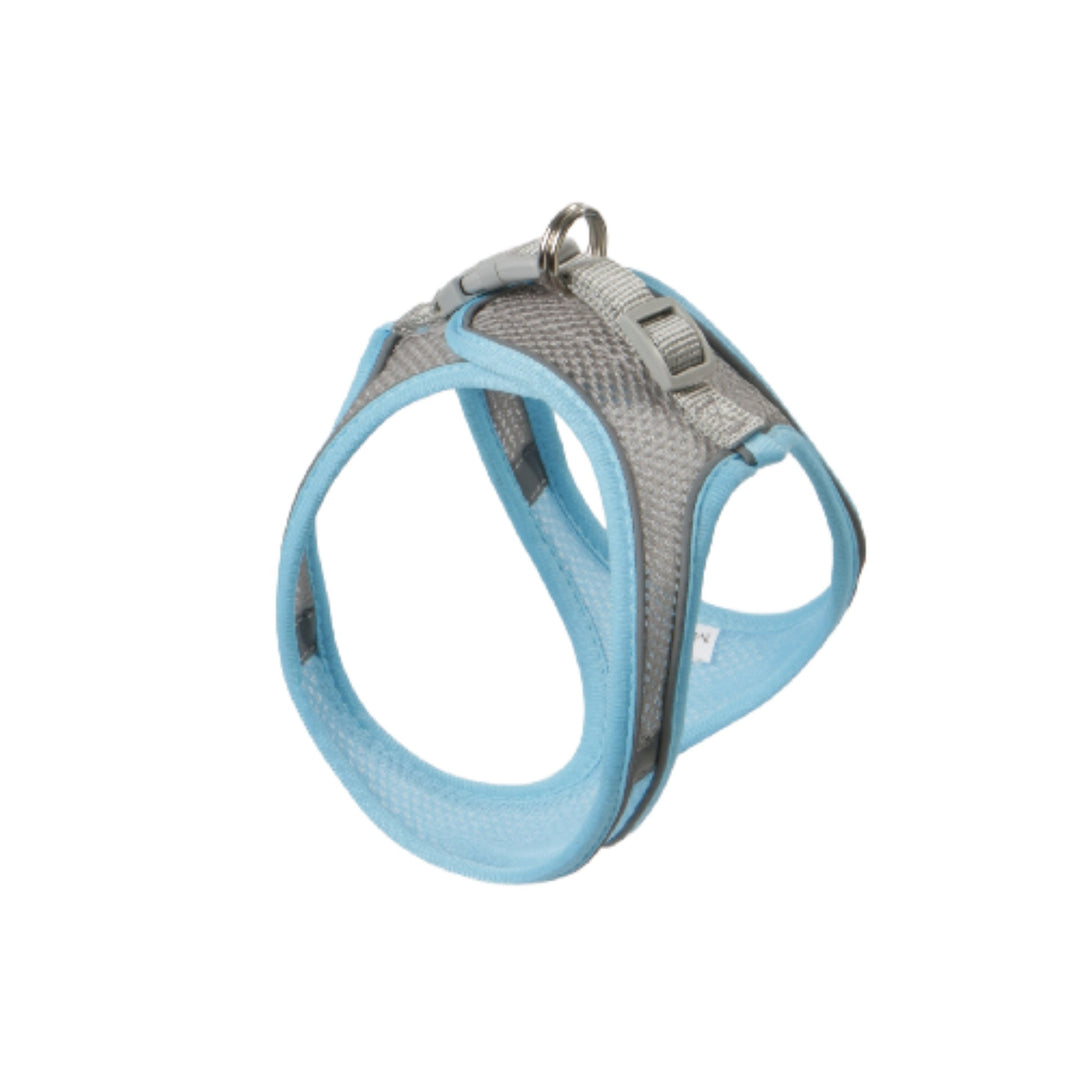 Dog harness made of fabric with leash, XS to XL