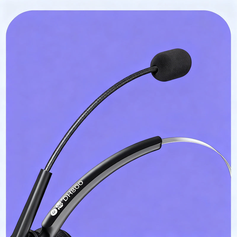 Bai'en DH800 Call Center Agent Telemarketing Outbound Customer Service Headset Computer Mobile Phone Telephone Headset