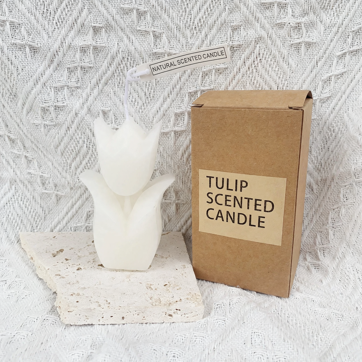 Handmade Scented Candle, Tulip Shape, Soy Wax