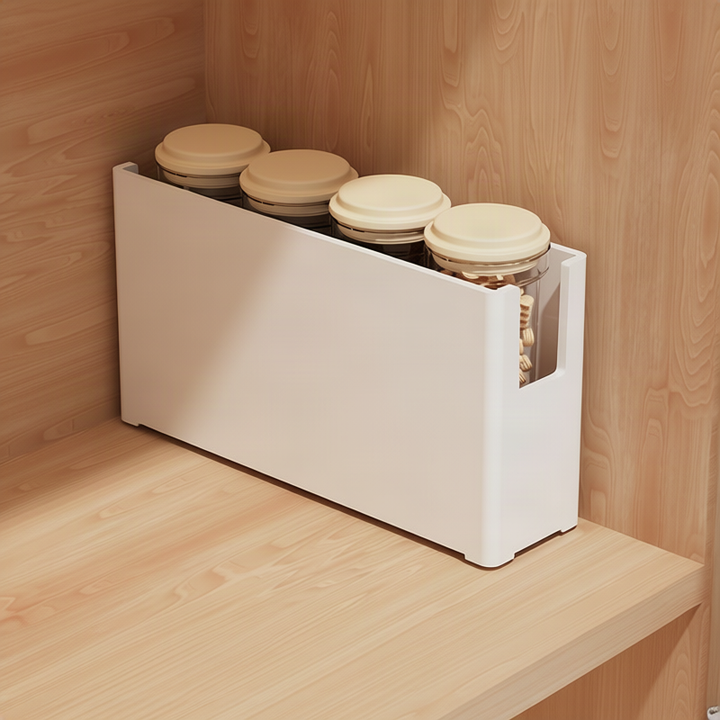 Wall-mounted storage box with compartments