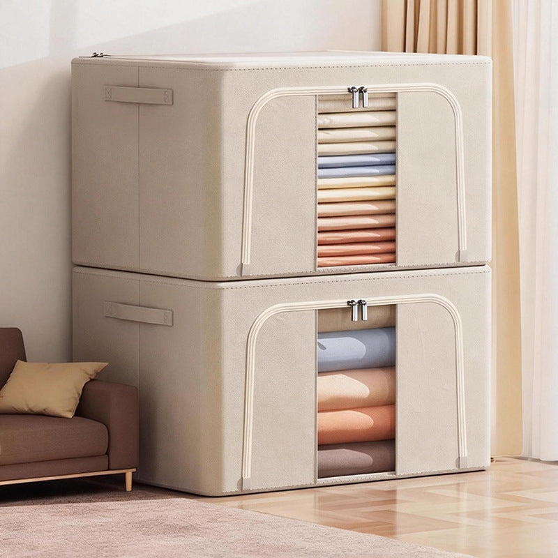 Foldable storage box for clothes