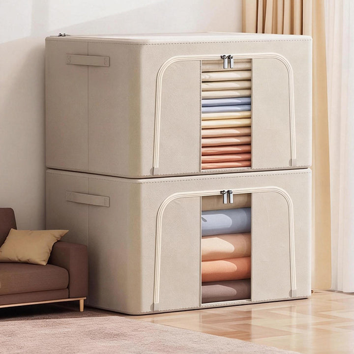Foldable storage box for clothes