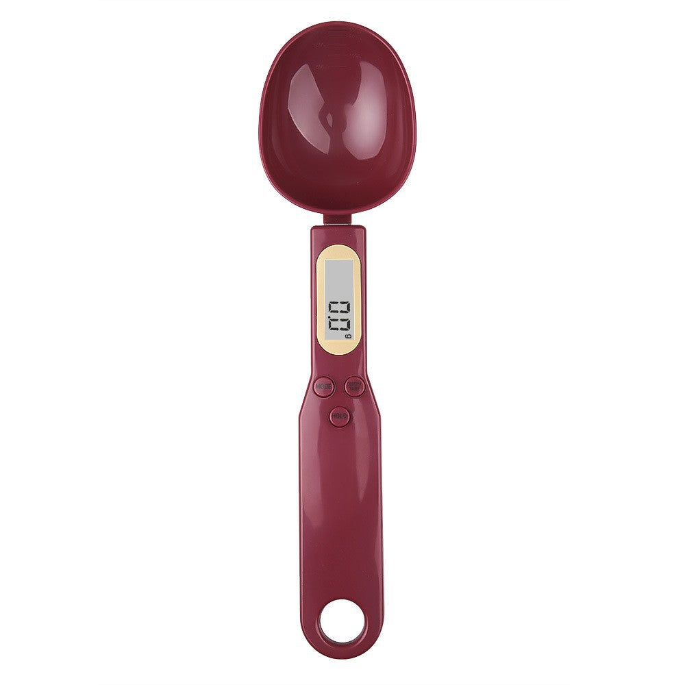 Digital kitchen scale as spoon