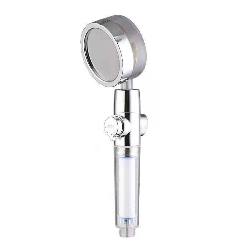 Shower head with pressure balance, ABS, round