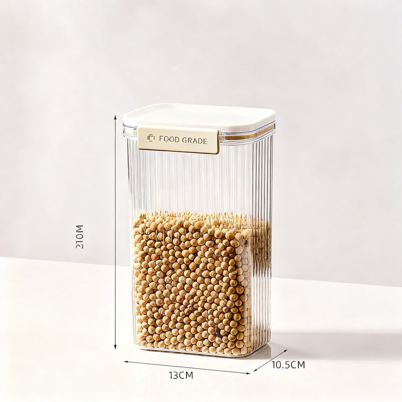 Airtight plastic containers for food