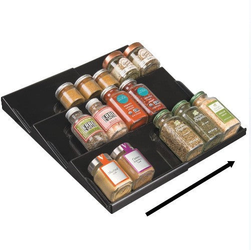 Drawer organizer for spices and small parts