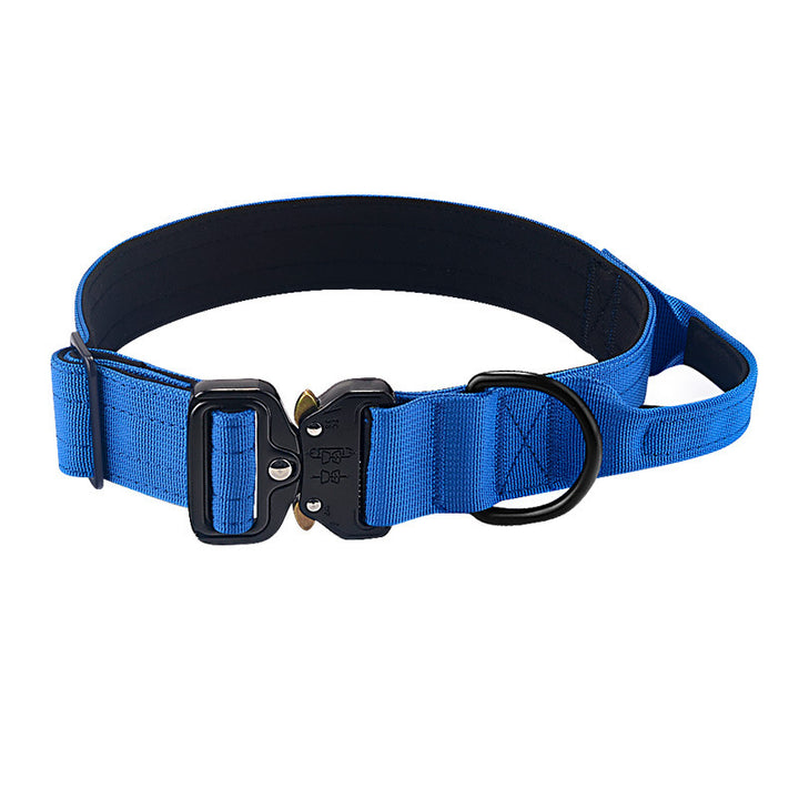 Nylon dog collar with handle